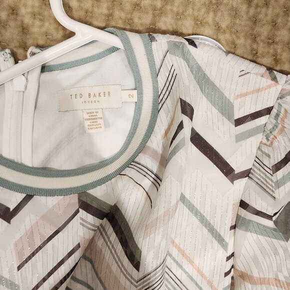 Ted Baker Short Striped Dress - Picture 2 of 5